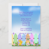 Bébé Quadruplet Douche Invitation (Dos)