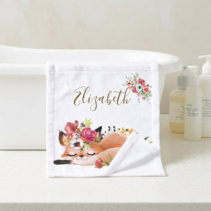 Bébé renard aquarelle mignon 