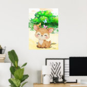 Bébé renne décoration murale affiche imprimable (Bureau à domicile)