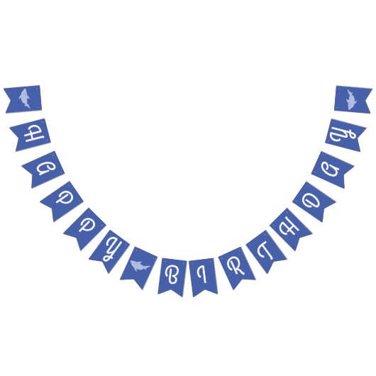 Bébé requin joyeux bannière de Bunting d'anniversa (Tout)