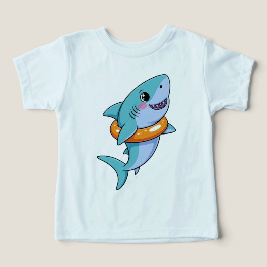 Bébé requin mignon avec flotteur | (Design Recto)