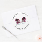 Bébé rose Basket Baby shower Sticker, étiquette ca (Enveloppe)