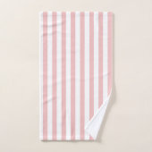 Bébé rose couleur rayures vacances Été Pastel (Serviette à main)