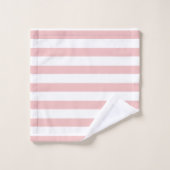 Bébé rose couleur rayures vacances Été Pastel (Gant de toilette)