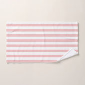 Bébé rose couleur rayures vacances Été Pastel (Serviette à main)