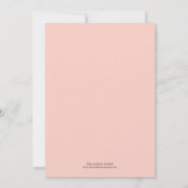 BÉBÉ ROSE DAMASK | FAIRE-PART DE NAISSANCE (Dos)