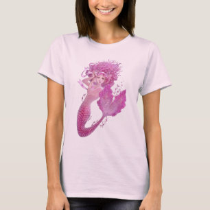 Bébé rose d'imaginaire de sirène - T-shirt de
