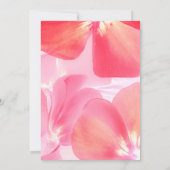 Bébé rose floral en fleur Baby shower Invitation (Dos)