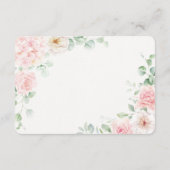 Bébé rose floral en fleur Carte à rouleaux (Dos)