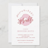 Bébé rose Girl Sprinkle Shower Invitation (Devant)