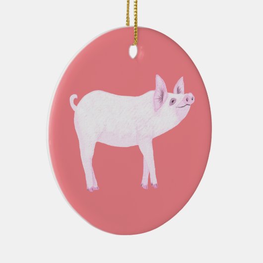Bébé rose mignon Ornements de cochon (Droite)