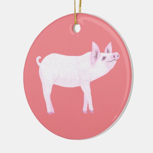 Bébé rose mignon Ornements de cochon (Gauche)