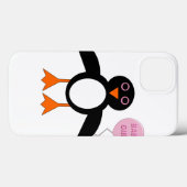 Bébé rose mignonne fille coque ipad de pingouin (Verso (horizontal))