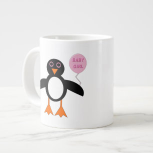 Bébé rose mignonne fille Penguin Mug