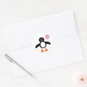 Bébé rose mignonne Stickers Penguin fille (Enveloppe)