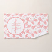 BÉBÉ ROSE NOËL MITTENS HIVER & MONOGRAMME CASQUETT (Serviette à main)