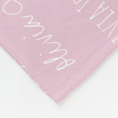 Bébé rose pâle couverture fille Nom personnalisé r (Coin)