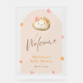 Bébé rose pâle Douche Bébé Fille Douche Accueil (Recto)