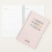Bébé rose Pins de couches Pregnancy Planner (Devant avec enveloppe)