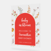 Bébé rouge en fleur fille douche Fleurs sauvages d (Angle)