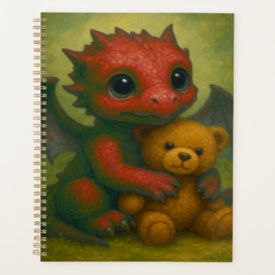 Bébé rouge mignon avec ours en peluche