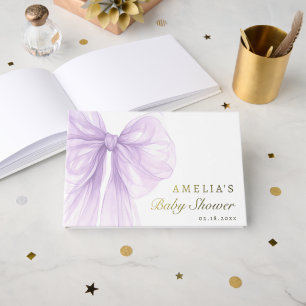 Bébé Ruban de Lavande avec Feuille d'Or