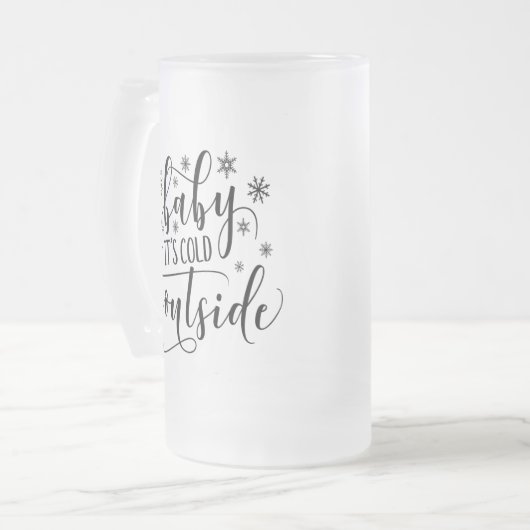 Bébé Sa Mug De Verre Froide À L'Extérieur (Devant gauche)