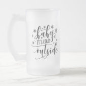Bébé Sa Mug De Verre Froide À L'Extérieur (Gauche)