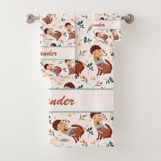 Bébé Sagittarius | Serviettes douillettes pour pet (En situation)