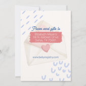 Bébé Saupoudré par invitation par courrier (Dos)