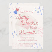 Bébé Saupoudré par invitation par courrier (Devant / Derrière)