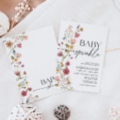 Bébé saupoudrer Invitation Floral