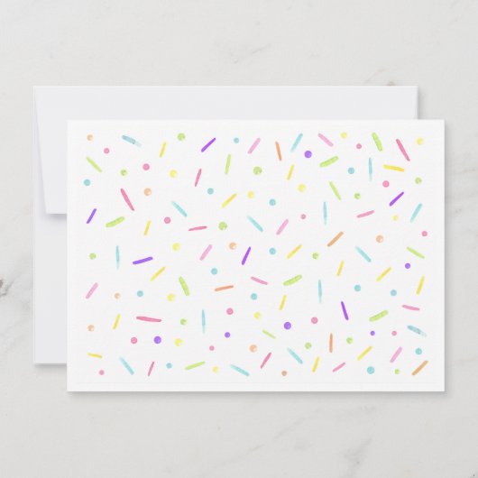 Bébé saupoudrer rose violet Merci or (Dos)