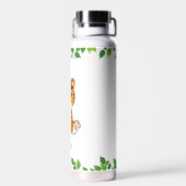 Bébé sauvage mignonne tigre sur bouteille d'eau bl (Arrière)