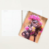 Bébé singe avec fleurs (Devant avec enveloppe)