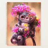 Bébé singe avec fleurs (Devant)