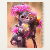 Bébé singe avec fleurs (Dos)