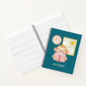 Bébé Singe Mignon Livre de Lecture Matin Nom Enfan (Intérieur)