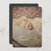 Bébé Sip & Voir Merci Faire-part de naissance (Devant / Derrière)