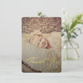 Bébé Sip & Voir Merci Faire-part de naissance (Debout devant)