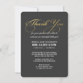 Bébé Sip & Voir Merci Faire-part de naissance (Dos)