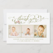 Bébé Sip & Voir Merci Faire-part de naissance (Devant)