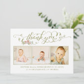 Bébé Sip & Voir Merci Faire-part de naissance (Debout devant)