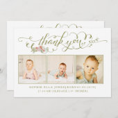 Bébé Sip & Voir Merci Faire-part de naissance (Devant / Derrière)