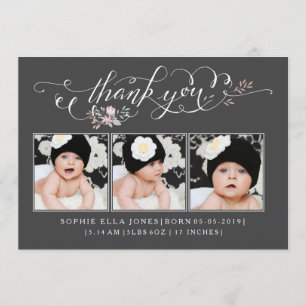 Bébé Sip & Voir Merci Faire-part de naissance