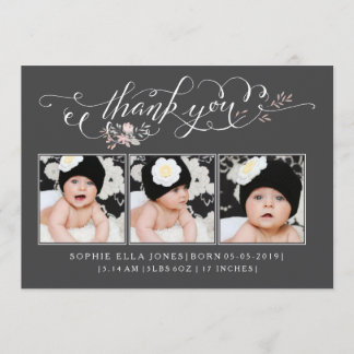 Bébé Sip & Voir Merci Faire-part de naissance