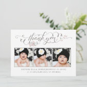 Bébé Sip & Voir Merci Faire-part de naissance (Debout devant)