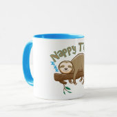 Bébé Sloth Famille Mug (Devant gauche)