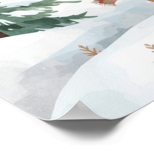 Bébé son froid à l'extérieur Baby shower Affiche d (Coin)