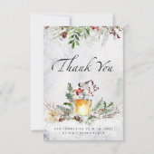 Bébé son froid à l'extérieur du baby shower carte  (Devant)